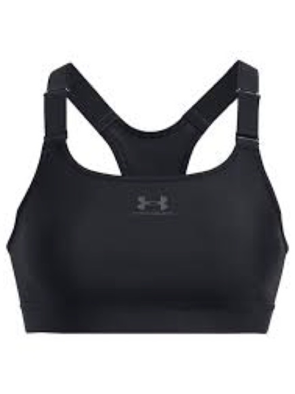 Under Armour Black Splash-Print Medium Support Sports Bra - Picture 2 of 4